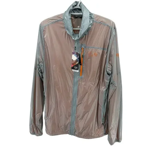 Mountain Hardwear Ghost Lite Pro Jacket Mens M Ice Shadow Windbreaker Mesh  Lined